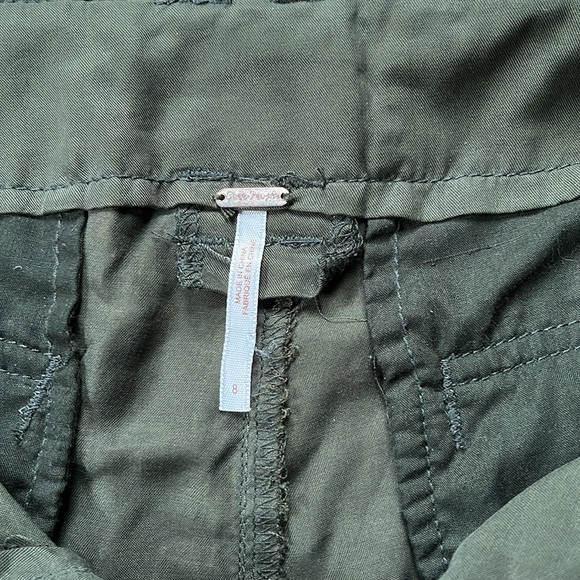 Free people army green cargo shorts - Picture 5 of 9